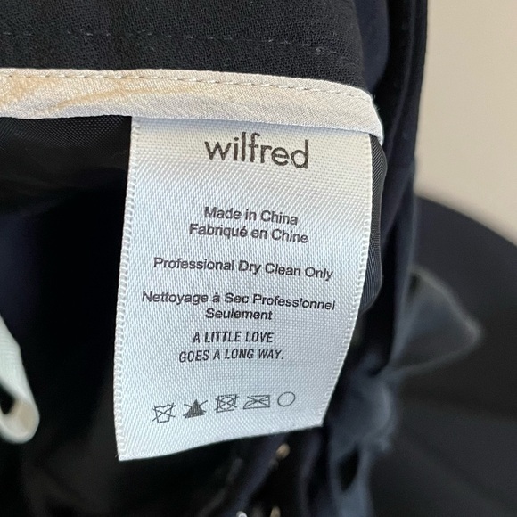 Wilfred Allant Pant - Cropped Waist Tie Black Trouser Pant - Size 4 - Picture 11 of 16